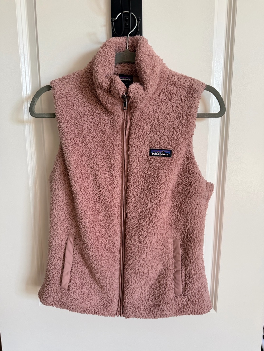 Patagonia Los Gatos High Pile Fleece Vest Mauve Pink Women's S